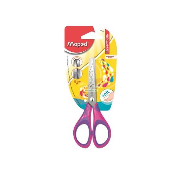 Olló, iskolai, 13 cm, MAPED "Essentials Soft"