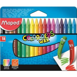 Zsírkréta, MAPED "Color'Peps", Wax, 18 szín