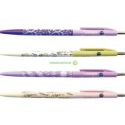 Golyóstoll, 0,7 mm, nyomógombos, M&G Lavender