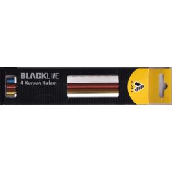   Grafit ceruza, kerek, 2B, fekete test, Adel "Metalic"