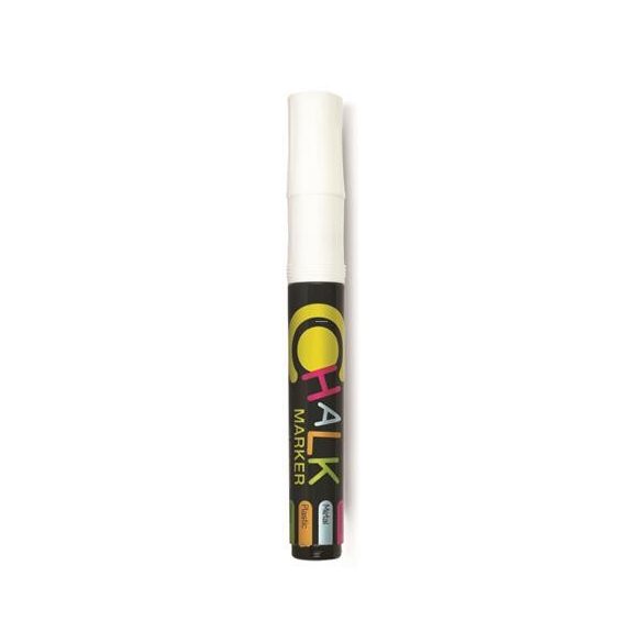 Krétamarker, 2,5 mm, FLEXOFFICE "Chalkmarker", fehér
