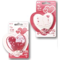 Hibajavító roller, 5 mm, 2 x 5 m, M&G "Hearts"