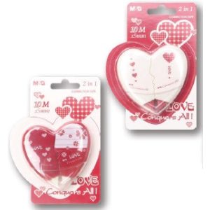 Hibajavító roller, 5 mm, 2 x 5 m, M&G "Hearts"