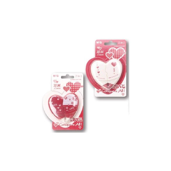 Hibajavító roller, 5 mm, 2 x 5 m, M&G "Hearts"