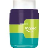 Hegyező és radír, kétlyukú, tartályos, MAPED "Connect"