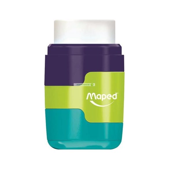 Hegyező és radír, kétlyukú, tartályos, MAPED "Connect"