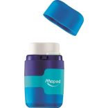 Hegyező és radír, kétlyukú, tartályos, MAPED "Connect"