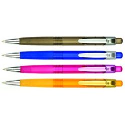   Golyóstoll, 0,5 mm, nyomógombos, Spoko "Átlátszó"