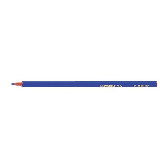 Színes ceruza, háromszögletű, STABILO "Trio", kék