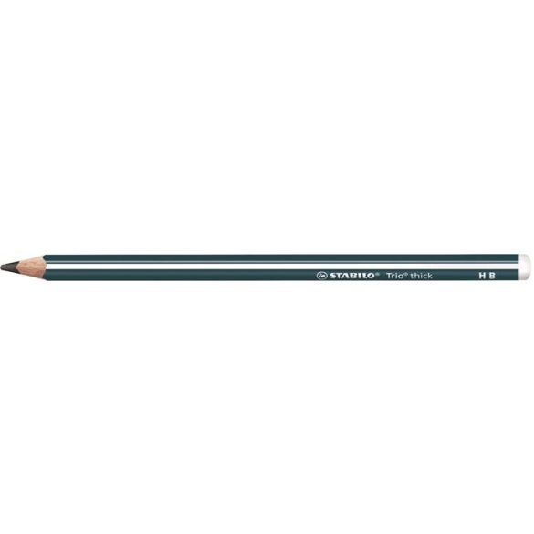 Grafitceruza, HB, háromszögletű, vastag, STABILO "Trio thick"