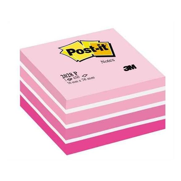 Öntapadó jegyzettömb, 76x76 mm, 450 lap, 3M POSTIT, aquarell