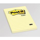 Öntapadó jegyzettömb, 102x152 mm, 100 lap, 3M POSTIT, sárga