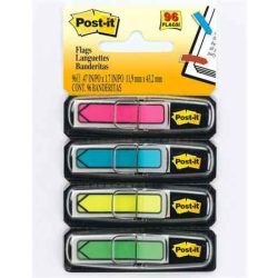   Jelölőcímke, műanyag, 5x20 lap, 11,9x43,2 mm, nyíl, 3M POSTIT