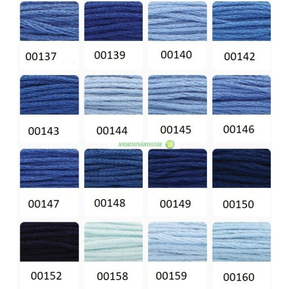 Anchor Stranded Cotton 8 m - kék árnyalatok