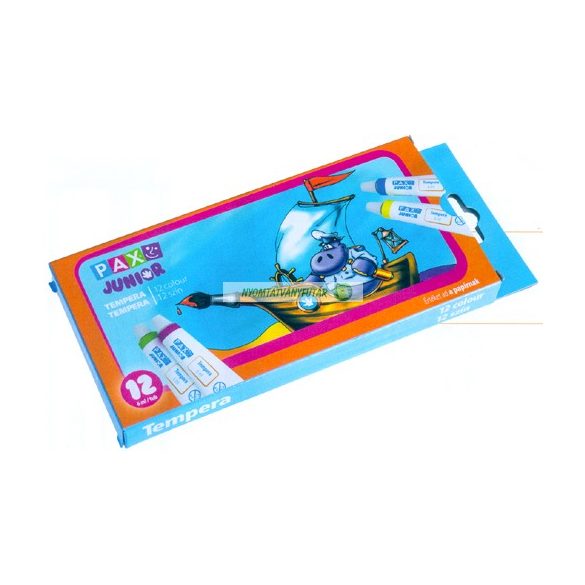 Tempera, 6 ml, 12 db-os, PAX