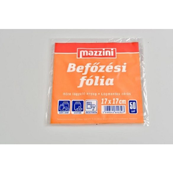 Befőzési fólia, 50 db, 17 x 17 cm, MAZZINI