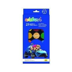 Vízfesték 21 db-os ajándék ecsettel, 30 mm, Adel