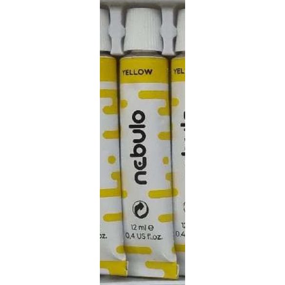 Tempera, 12 ml, NEBULÓ, sárga