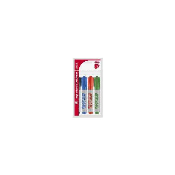 Flipchart marker készlet, 1-4 mm, vágott, ICO "Artip 12 XXL", 4 szín