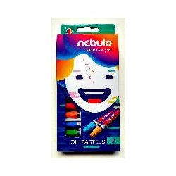 Olajpasztell kréta, 12 darabos, NEBULÓ