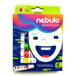 Tempera készlet, 6 darabos, NEBULÓ
