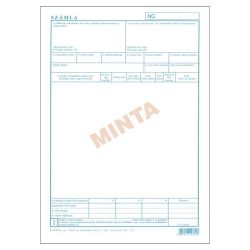 B.10-01/B/V Bontott sorszámozott számla A/4, álló, 5 pld