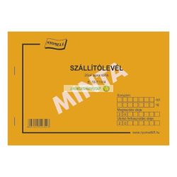 B.10-71/V/4 Szállítólevél A/5, fekvő, 25x4 l