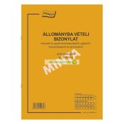   B.11-46/V/ÚJ Állománybavételi bizonylat A/4, álló, 25x4 lapos