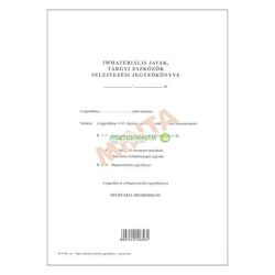   B.11-90 Immateriális javak, tárgyi eszközök selejtezési jegyzőkönyve A/4, álló, 5 bellap