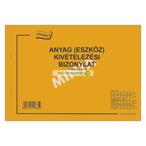 B.12-113/V Készlet (Anyag/eszköz) kivételezési bizonylat A/4 fekvő, 25x4 l