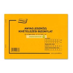   B.12-114/V Készlet (Anyag/eszköz) kivételezési bizonylat 8 tételes A/5, fekvő, 25x4 l