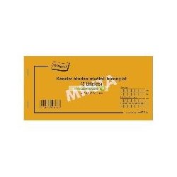   B.12-121/V Készlet (Anyag/eszköz) átadási-átvételi bizonylat 3 tételes 100x190 mm, fekvő, 25x4 l