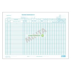 B.14-20/V Készletek leltárfelvételi íve A/3 2 pld