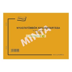 B.15-403 Nyugtatömbök nyilvántartása 50 lapos