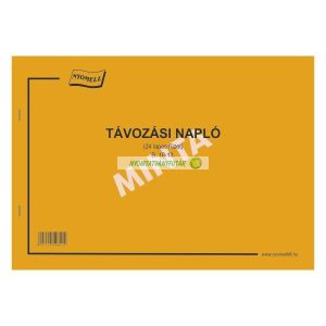 B.18-13 Távozási napló 24 lapos