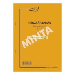 B.22-26 Pénztárzárás A/5 50x2, álló