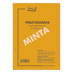 B.22-26/A/V Pénztárzárás, A/5, 50x2+2, álló