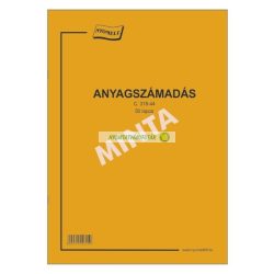 C.318-44 Anyagszámadás 50 lapos A/4