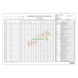 C.3304-40/A Egészségügyi nyilvántartólap