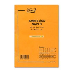 C.3410-5/V Ambuláns napló A/5 50x2