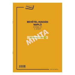 C.3410-57 Bevétel-kiadás napló 20 lapos