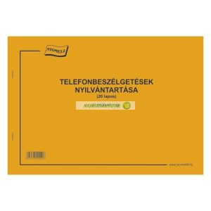 C.5230-41 Telefonbeszélgetések nyilvántartása