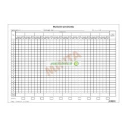 C.60-8 Munkaidő nyilvántartás A/3