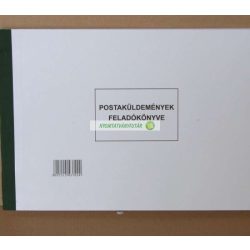   C.7976-11/ÚJ Postaküldemények feladókönyve (postakönyv) 50 lapos fekvő; A/4