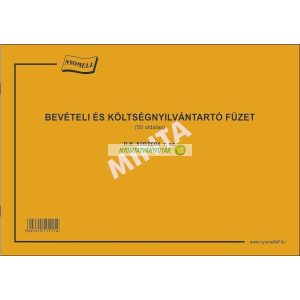 D.E.800 Bevételi és költségnyílvántartó füzet