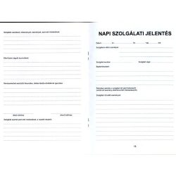 D.E.901 Szolgálati napló