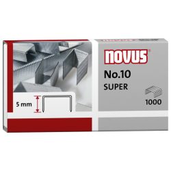 Tűzőkapocs, No.10, 1000 db, Novus "Super"