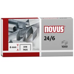 Tűzőkapocs, 24/6, 1000 db, Novus "Standard"