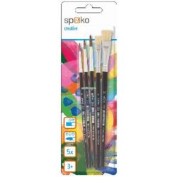 Ecsetkészlet, vegyes, 5 részes, Spoko
