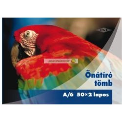 Önátírótömb pd A/6 2x50 lapos vegykezelt franciakockás